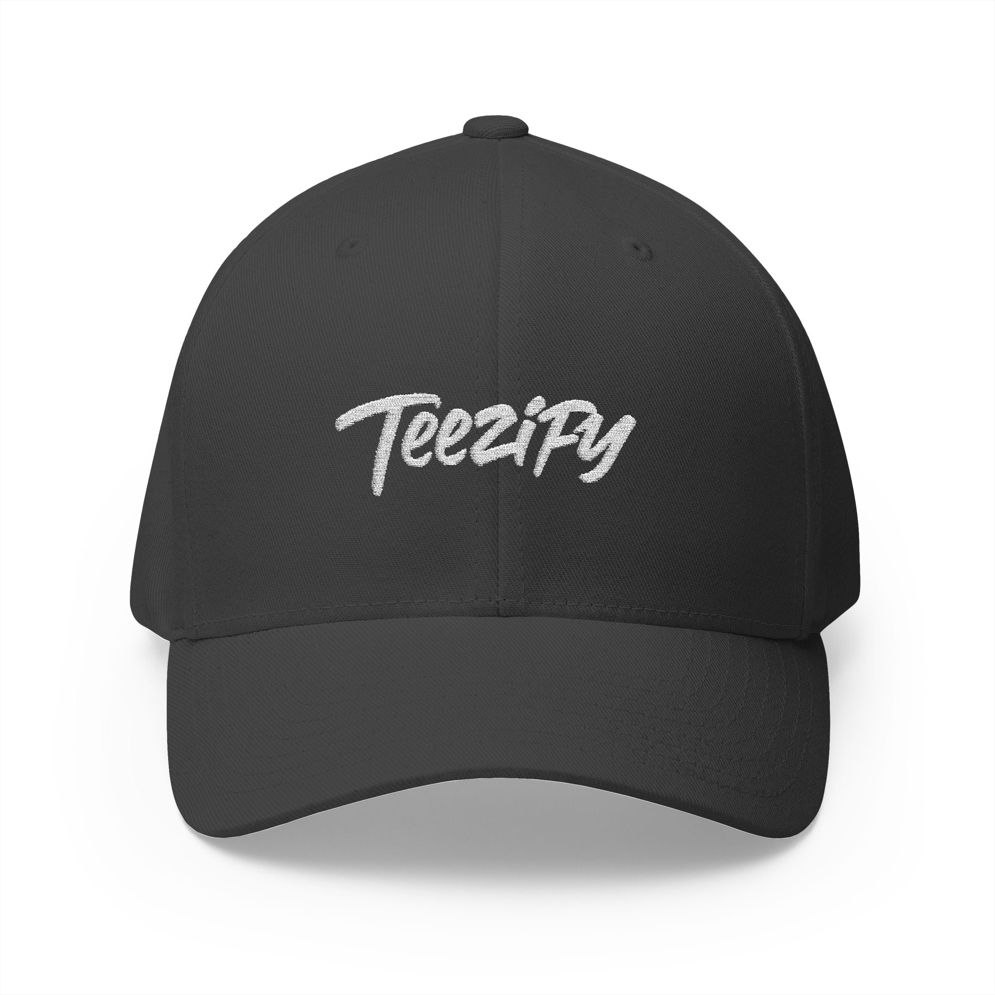 Embroidered 'Teezify' Structured Cap — Minimal Script Baseball Hat
