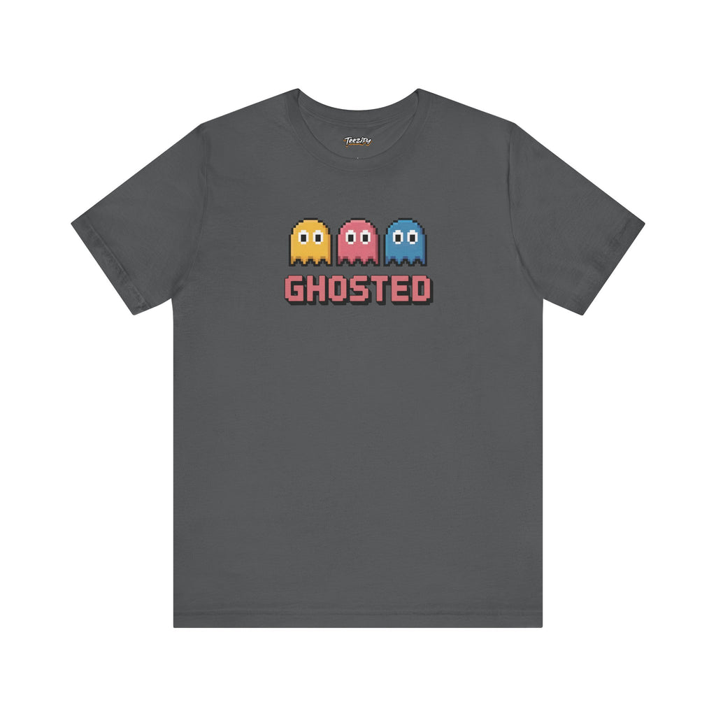 Ghosted Retro Arcade Tee — Pixel Ghosts Graphic Shirt