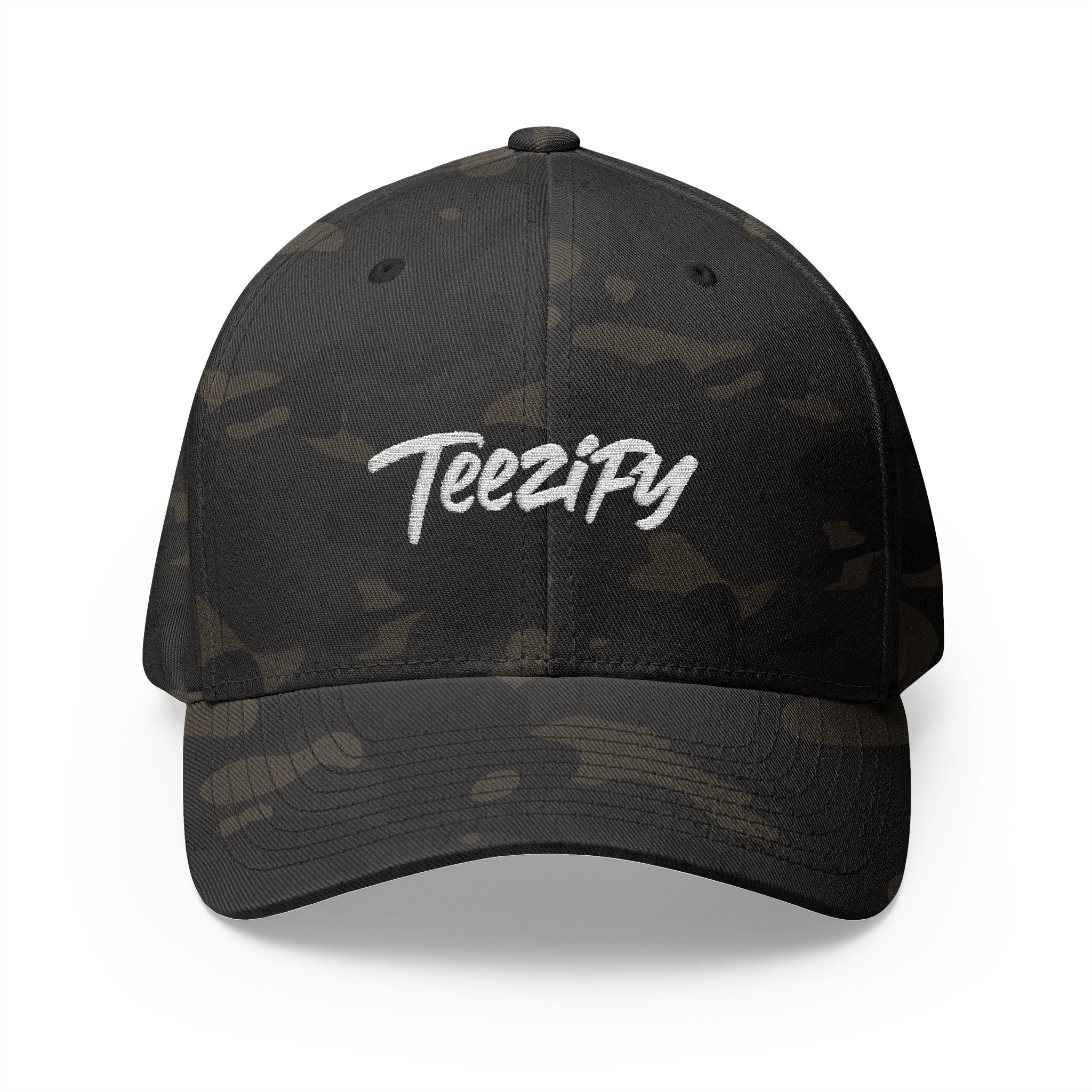 Embroidered 'Teezify' Structured Cap — Minimal Script Baseball Hat