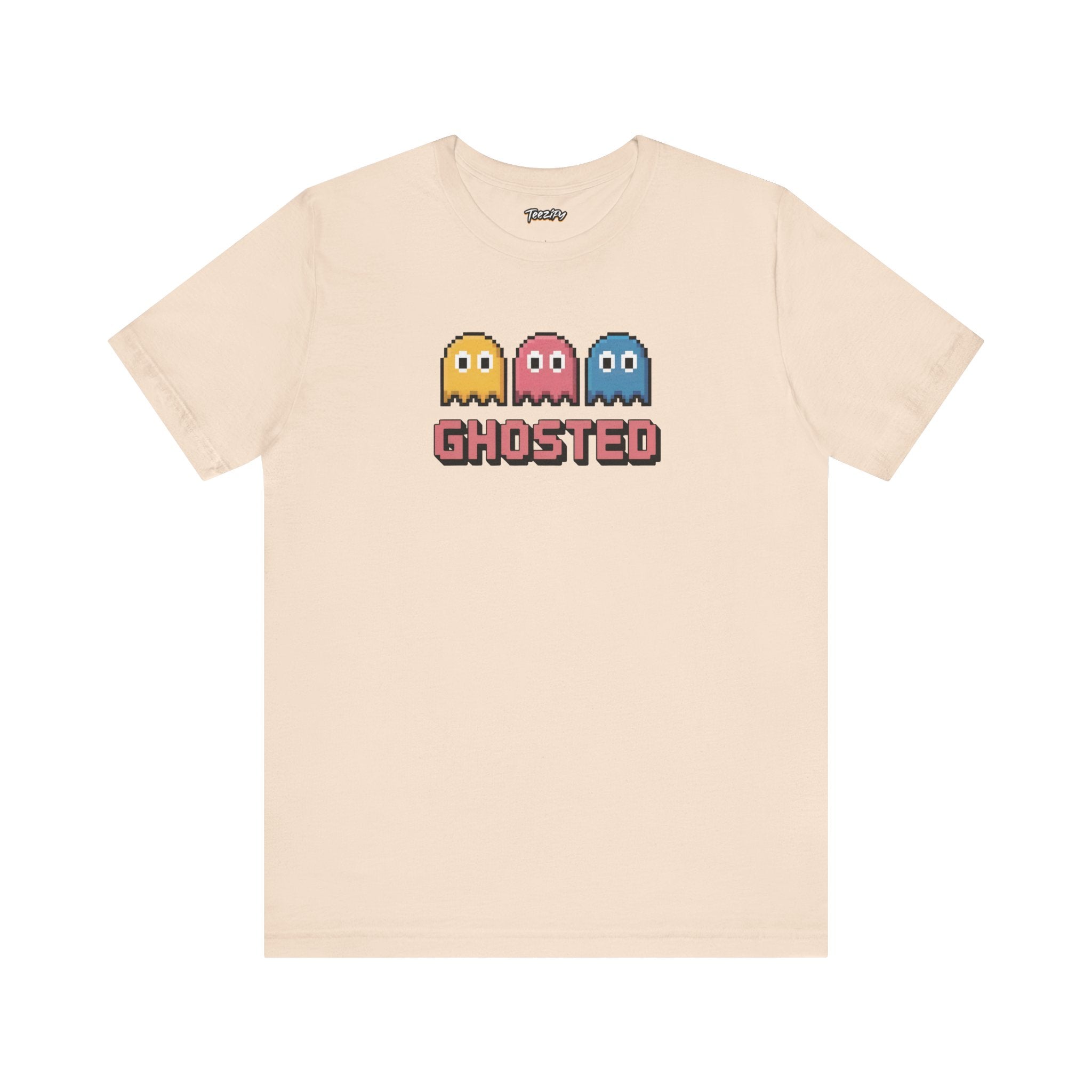 Ghosted Retro Arcade Tee — Pixel Ghosts Graphic Shirt
