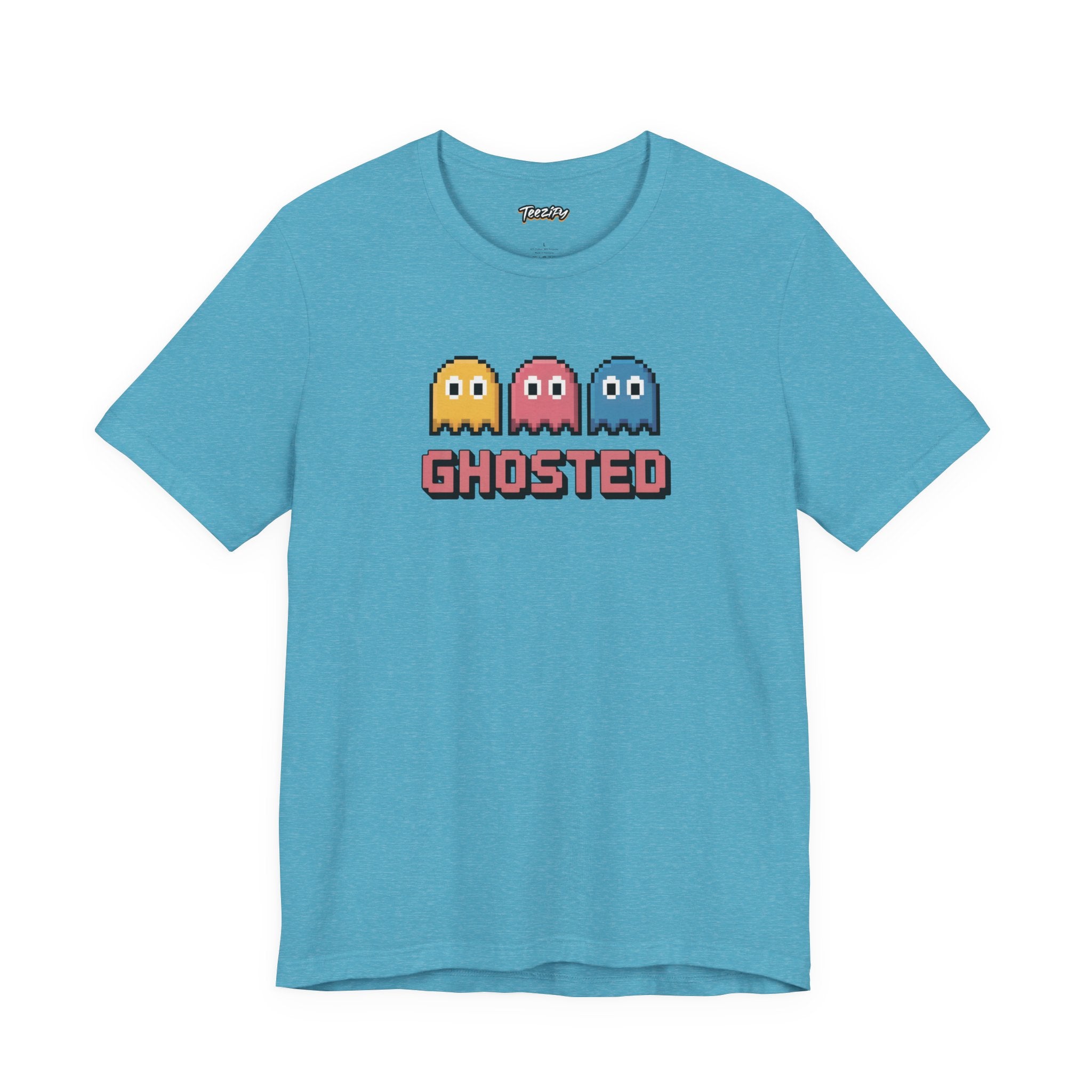 Ghosted Retro Arcade Tee — Pixel Ghosts Graphic Shirt