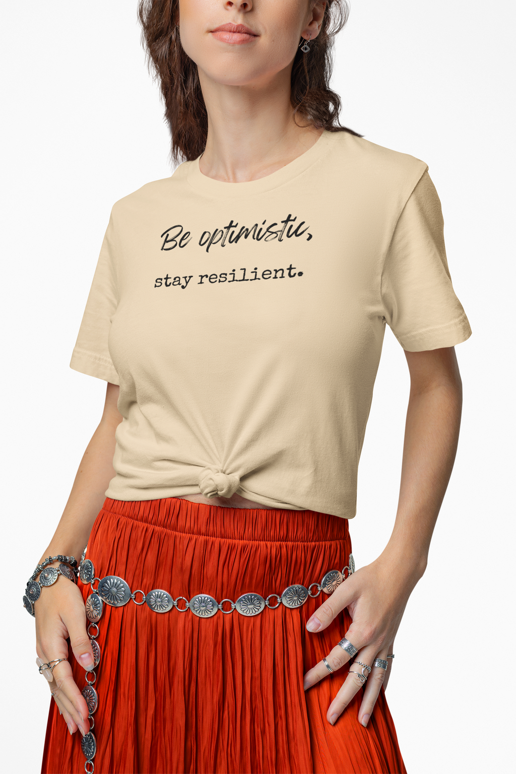 Be Optimistic Stay Resilient T-Shirt — Inspirational Motivational Tee