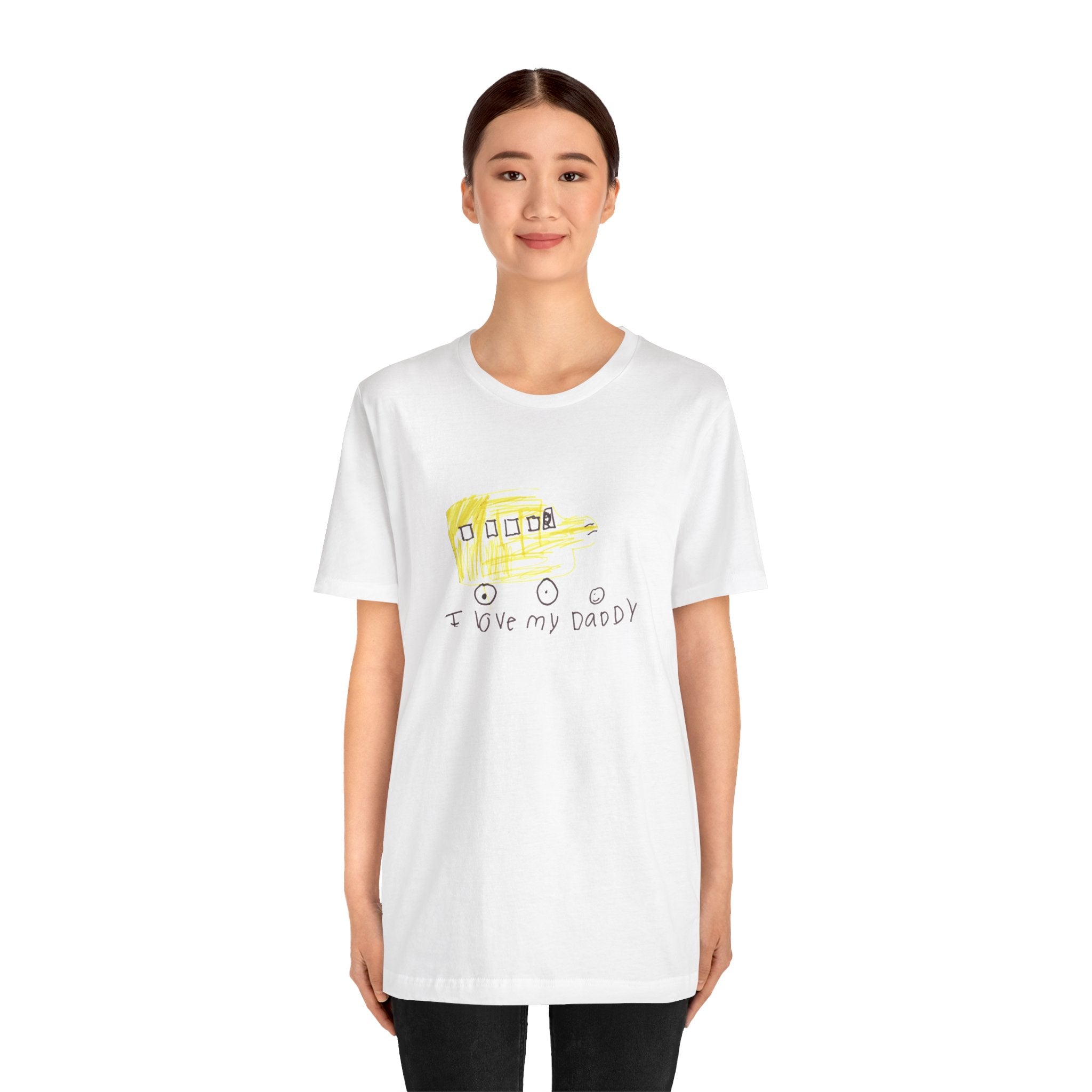 Copy of I Love My Daddy (Made With Love By Alannah Grace) Unisex Jersey Short Sleeve Tee